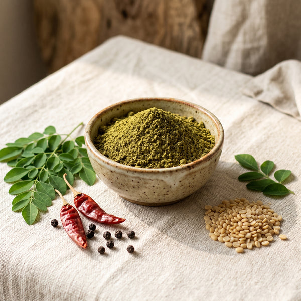 Murungai Keerai Podi (Moringa Leaf Podi)
